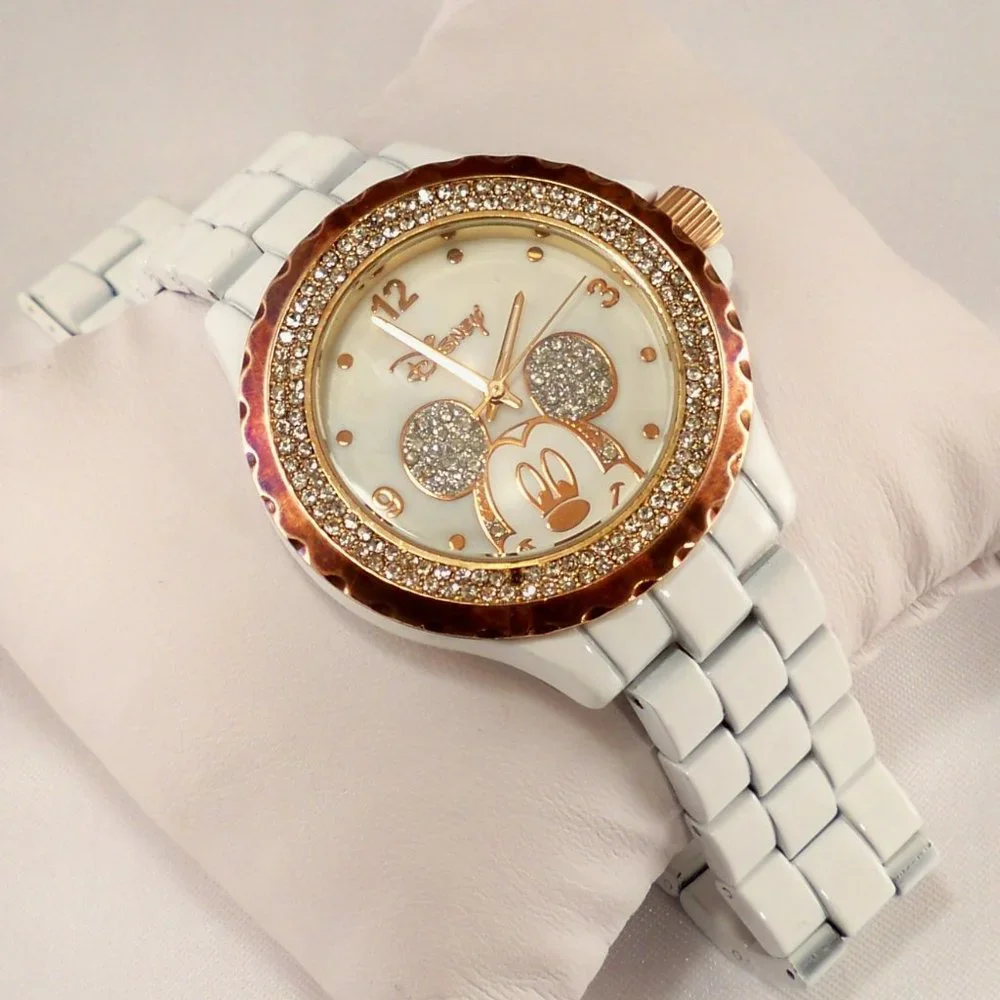 Disney Micky Mouse Rose Gold, White *Watch